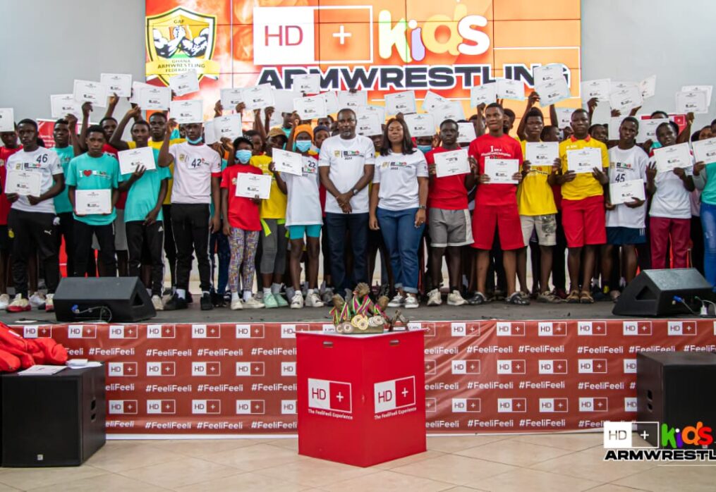 Massive turnout at HD+ Kids Armwrestling Championship in Accra